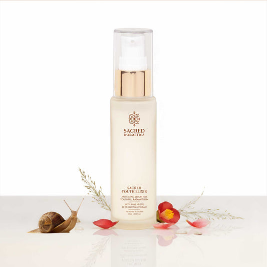 Sacred Youth Elixir 30ml: Anti-Aging Snail Mucin & Bakuchiol Serum